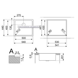 Мойка Smeg VR12S50