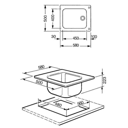 Мойка Smeg VS45-P3