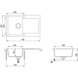 Мойка Teka Clivo 45 B-TQ Topaz 40148002