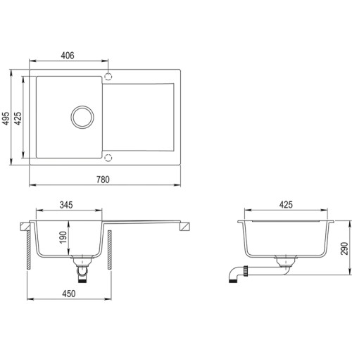 Мойка Teka Clivo 45 B-TQ Topaz 40148002