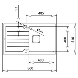 Мойка Teka Diamond RS15 1B 1D 86 STONE GREY