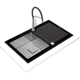 Врезная раковина Teka Diamond RS15 1B 1D 86 BLACK