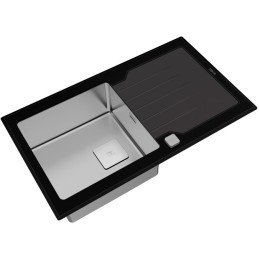 Врезная раковина Teka Diamond RS15 1B 1D 86 BLACK