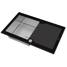 Врезная раковина Teka Diamond RS15 1B 1D 86 BLACK