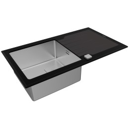 Врезная раковина Teka Diamond RS15 1B 1D 86 BLACK