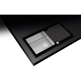 Врезная раковина Teka Diamond RS15 1B 1D 86 BLACK