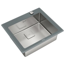 Врезная раковина Teka DIAMOND RS15 1B 60 GREY