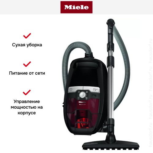 Пылесос Miele SKRR3 Blizzard CX1 Jubilee чёрный обсидиан