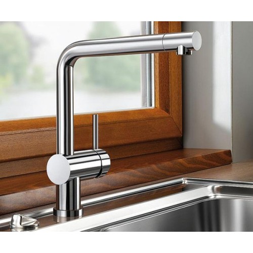 Смеситель Blanco Linus нержавеющая сталь полированная