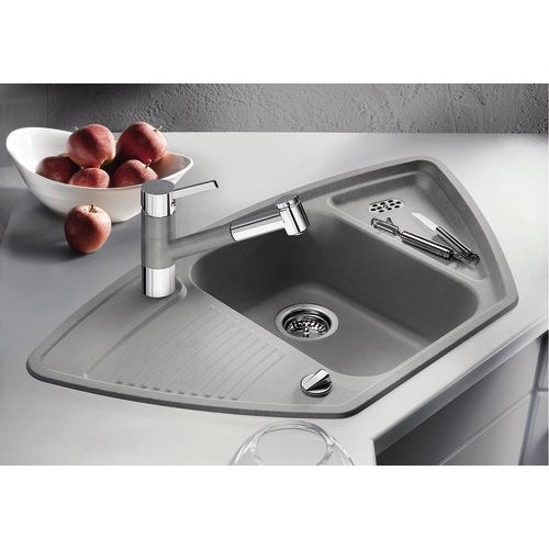 Смеситель Blanco Tivo-S chrome/Silgranit жасмин