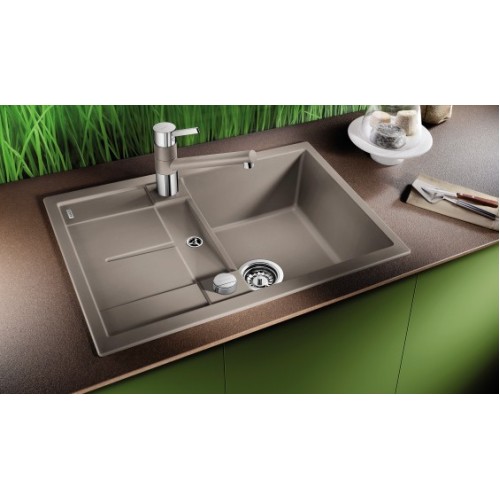 Смеситель Blanco Tivo-S chrome/Silgranit песочный