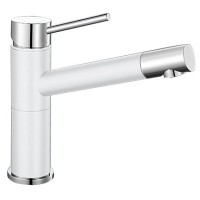 Смеситель Blanco Alta compact chrome/Silgranit белый Смеситель Blanco Alta compact chrome/Silgranit белый