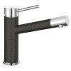 Смеситель Blanco Alta compact chrome/Silgranit антрацит