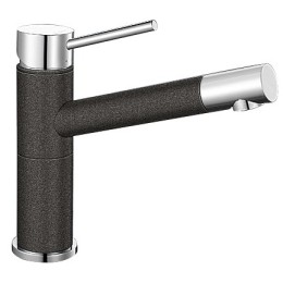 Смеситель Blanco Alta compact chrome/Silgranit антрацит