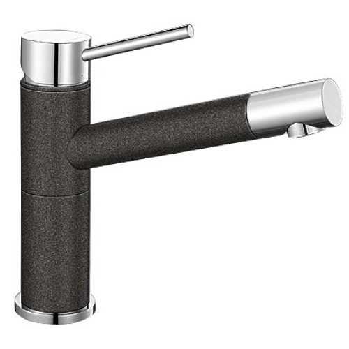 Смеситель Blanco Alta compact chrome/Silgranit антрацит