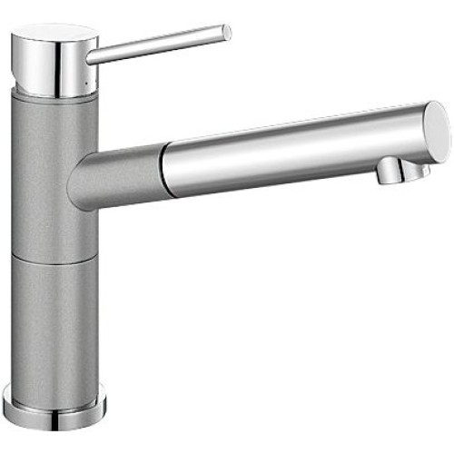 Смеситель Blanco Alta-S compact chrome/Silgranit алюметаллик