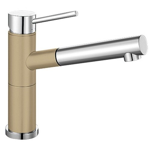 Смеситель Blanco Alta-S compact chrome/Silgranit шампань