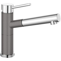 Смеситель Blanco Alta-S compact chrome/Silgranit темная скала Смеситель Blanco Alta-S compact chrome/Silgranit темная скала