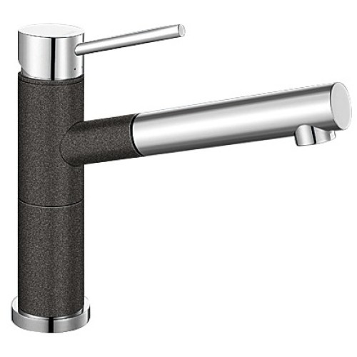 Смеситель Blanco Alta-S compact chrome/Silgranit антрацит