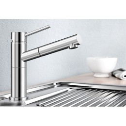 Смеситель Blanco Alta-S Compact нержавеющая сталь
