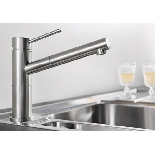 Смеситель Blanco Alta-S Compact нержавеющая сталь