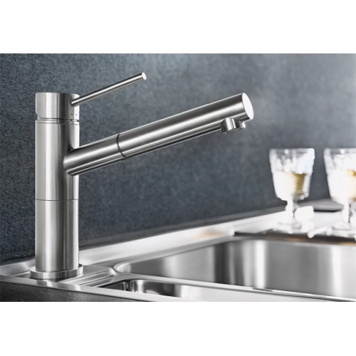 Смеситель Blanco Alta-S Compact нержавеющая сталь