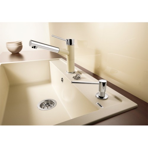 Смеситель Blanco Alta-S compact chrome/Silgranit кофе