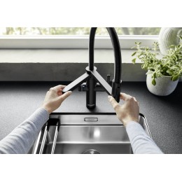 Смеситель 3-в-1 Blanco EVOL-S Pro Filter 526636 матовый черный