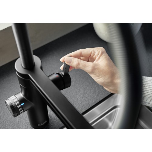 Смеситель 3-в-1 Blanco EVOL-S Pro Filter 526636 матовый черный