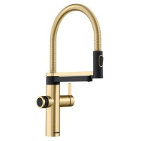 Смеситель 3-в-1 Blanco EVOL-S Pro Filter 527430 золото