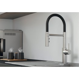 Смеситель Blanco CATRIS-S Flexo 525792 нержавеющая сталь