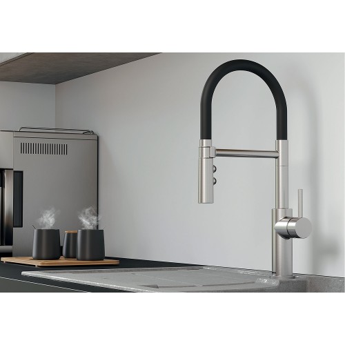 Смеситель Blanco CATRIS-S Flexo 525792 нержавеющая сталь