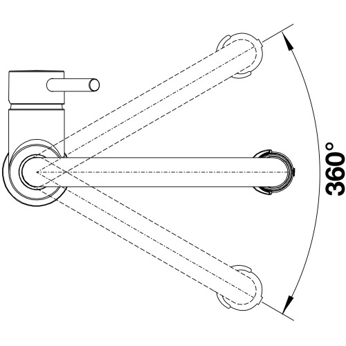 Смеситель Blanco CATRIS-S Flexo 525792 нержавеющая сталь