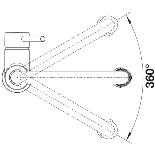 Смеситель Blanco CATRIS-S Flexo черная сталь