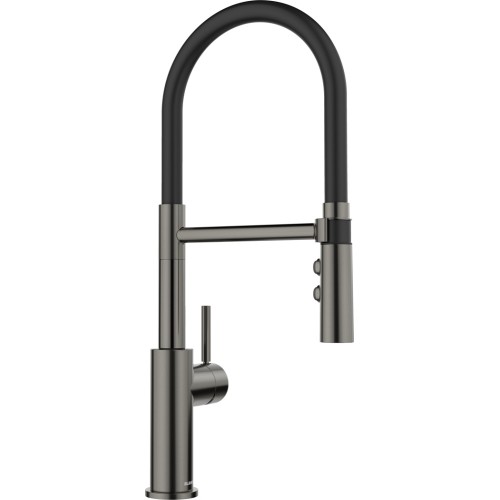 Смеситель Blanco CATRIS-S Flexo черная сталь