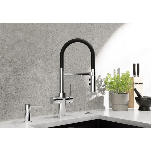 Смеситель 3-в-1 Blanco CATRIS-S Flexo Filter 526705 хром