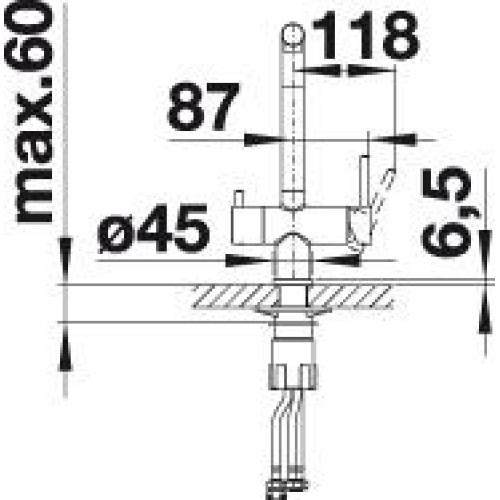 Смеситель Blanco FONTAS II 526943 Silgranit мягкий белый