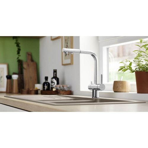 Смеситель Blanco FONTAS-S II 525199 нержавеющая сталь