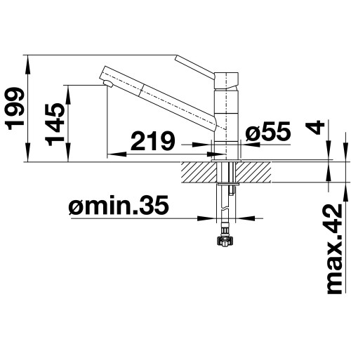 Смеситель Blanco Kano 525033 Silgranit кофе