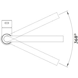 Смеситель Blanco Lanora-F 526179 нержавеющая сталь