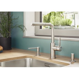 Смеситель Blanco LANORA-S-F 526180 нержавеющая сталь