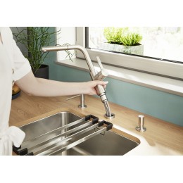 Смеситель Blanco LANORA-S-F 526180 нержавеющая сталь