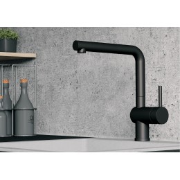 Смеситель Blanco LINUS 525806 Silgranit матовый черный