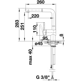 Смеситель Blanco LINUS-S 526148 Silgranit черный