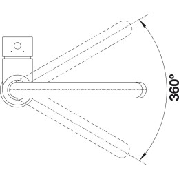 Смеситель Blanco MIDA 526649 Silgranit матовый черный