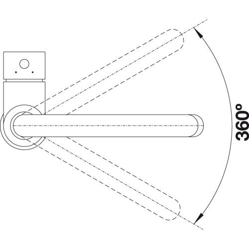 Смеситель Blanco MIDA 526649 Silgranit матовый черный