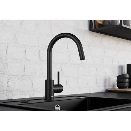 Смеситель Blanco MIDA-S 526653 Silgranit матовый черный