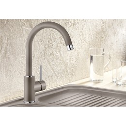 Смеситель Blanco MIDA Silgranit вулканический серый 526965