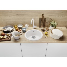 Смеситель Blanco MIDA Silgranit вулканический серый 526965