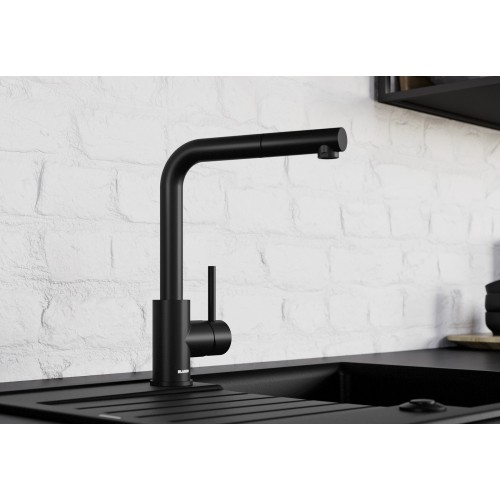 Смеситель Blanco MILA 526778 Silgranit матовый черный